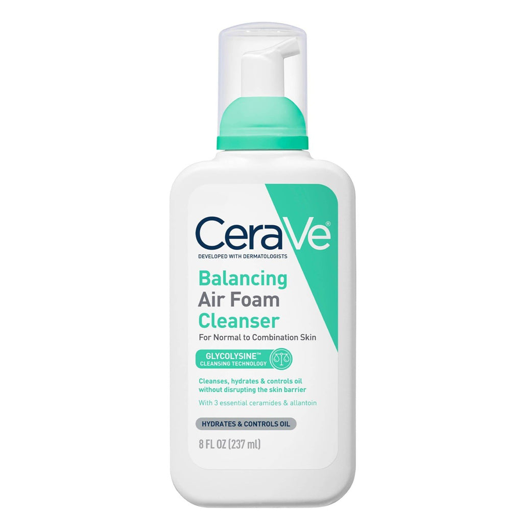 CeraVe Balancing Air Foam Cleanser 237ml pump bottle front