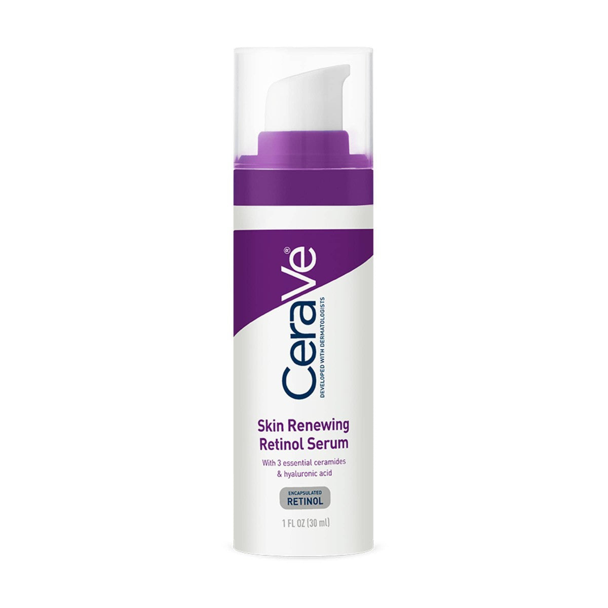 CeraVe Skin Renewing Retinol Face Serum 30ml for fine lines and wrinkles front