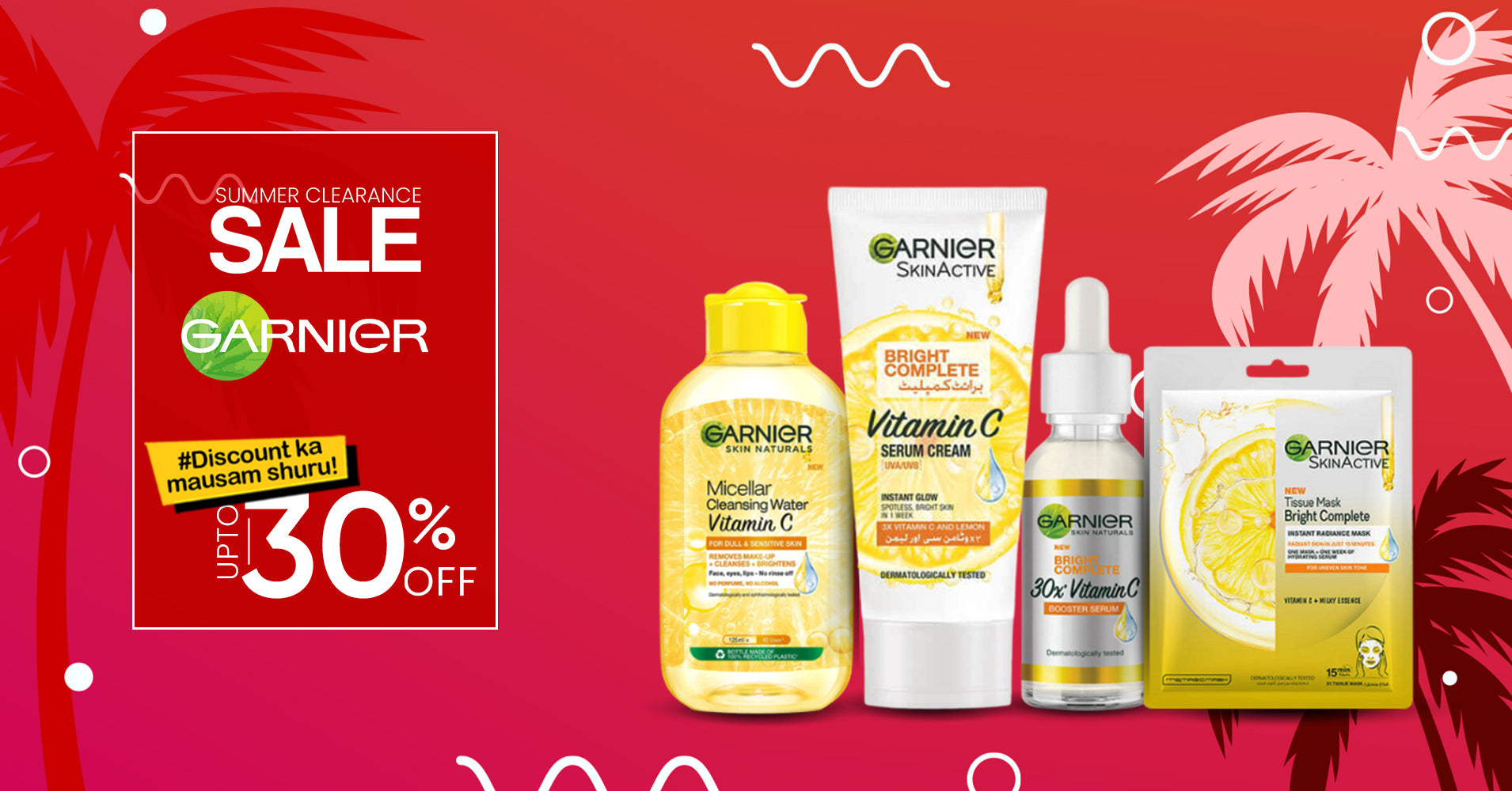 Summer Clearance Sale | Garnier | Upto 30% Off