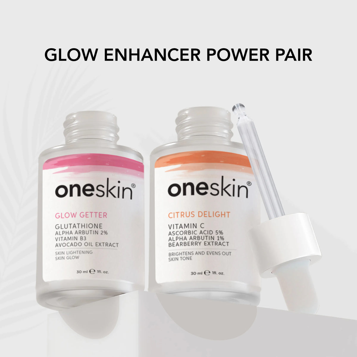 Oneskin Alpha Arbutin & Ascorbic Acid Glow Enhancing Serums Bundle