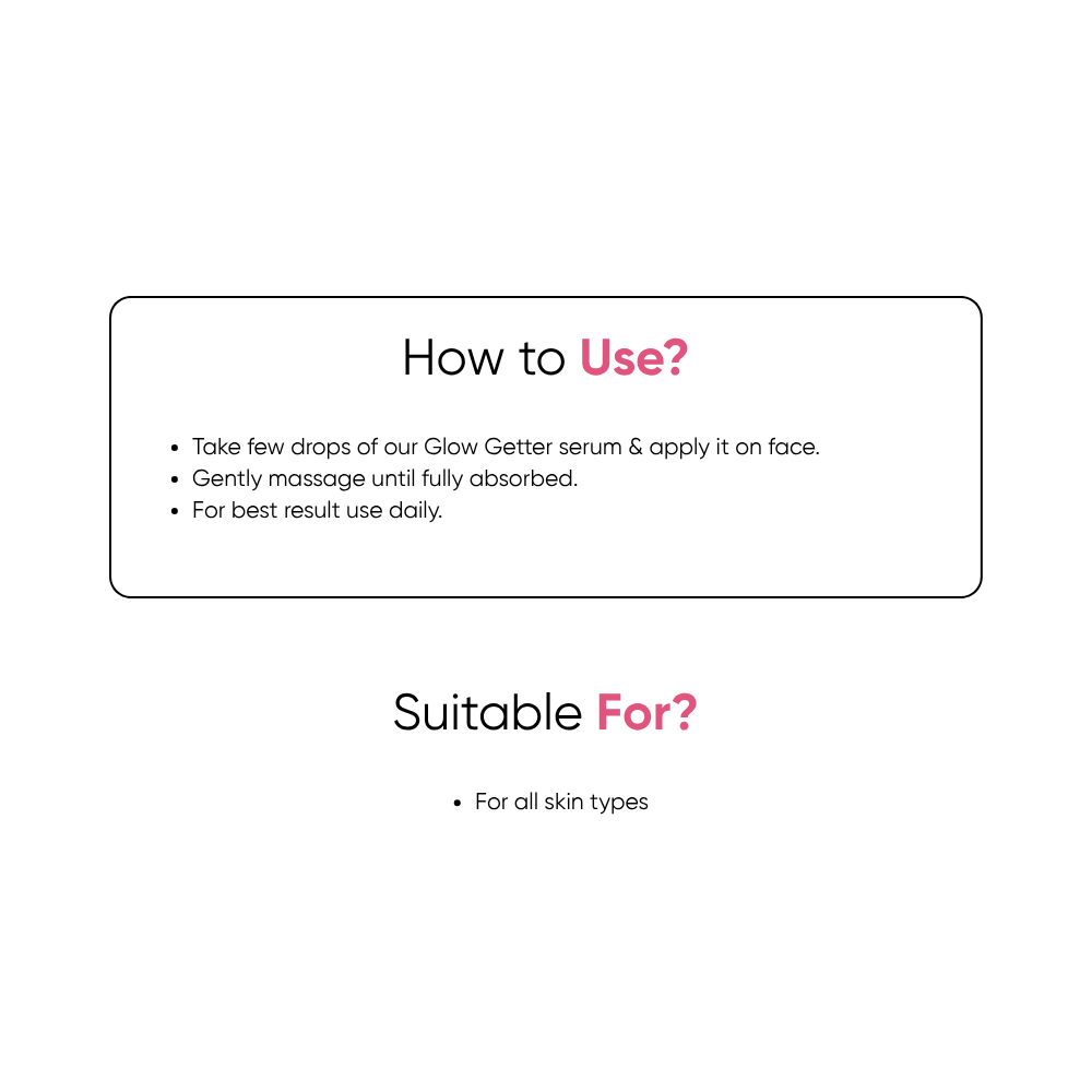 Glow Getter - Glutathione Alpha Arbutin 2%, Vitamin B3, Avocado Oil Extract - 30ml