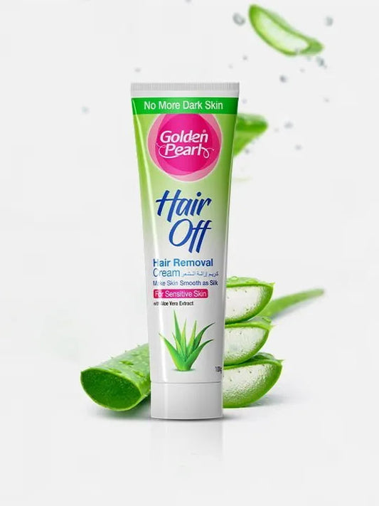 Golden Pearl Hair Off - Hair Removal Cream - Aloe Vera 100gm