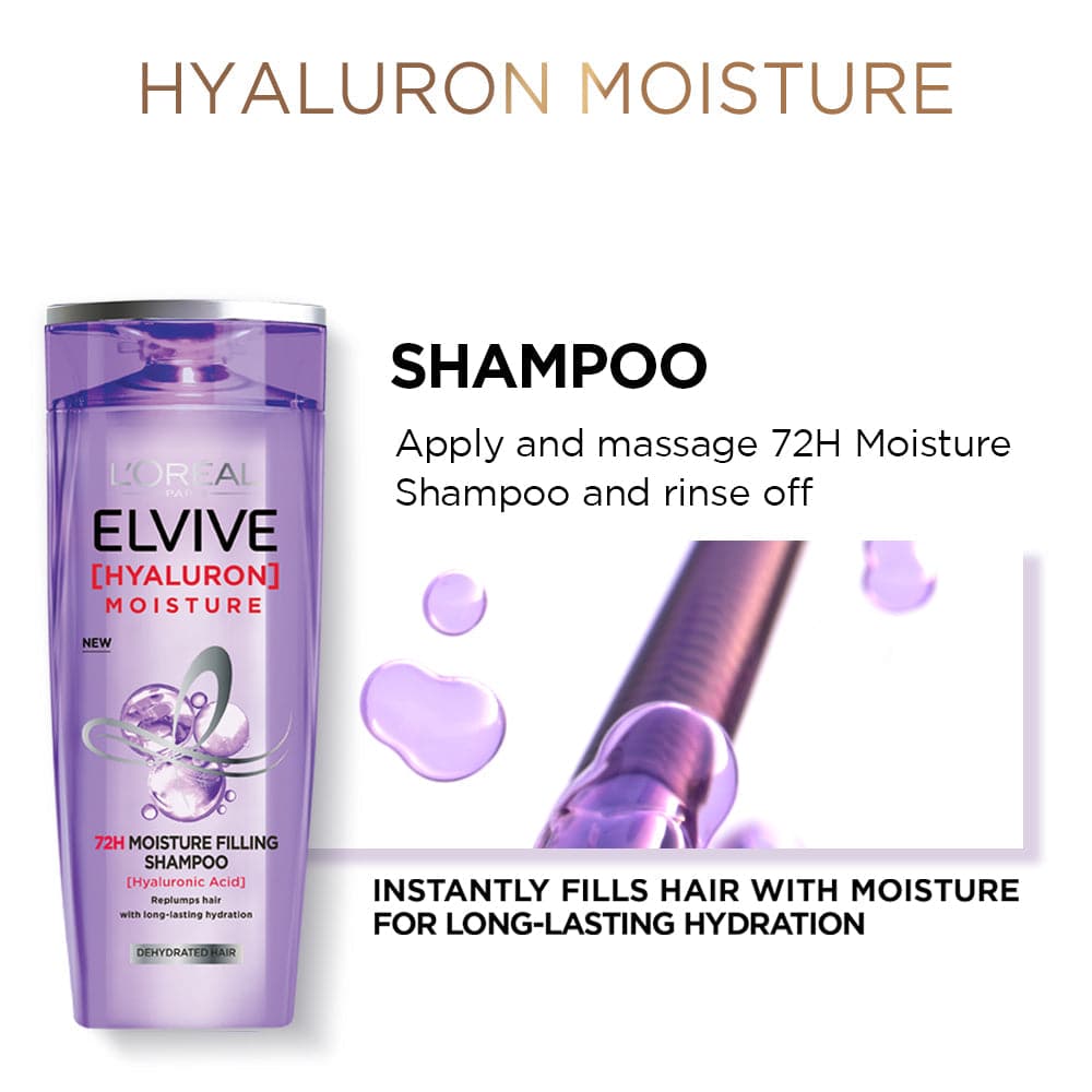 LOreal Paris Hyaluron + Plump Hydrating Shampoo 175 ml - Premium Shampoo from Elvive - Just Rs 549! Shop now at Cozmetica