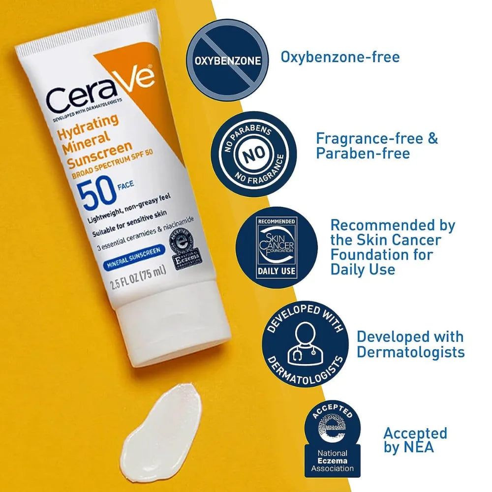 Cerave Hydrating Sunscreen SPF50 - 75ml