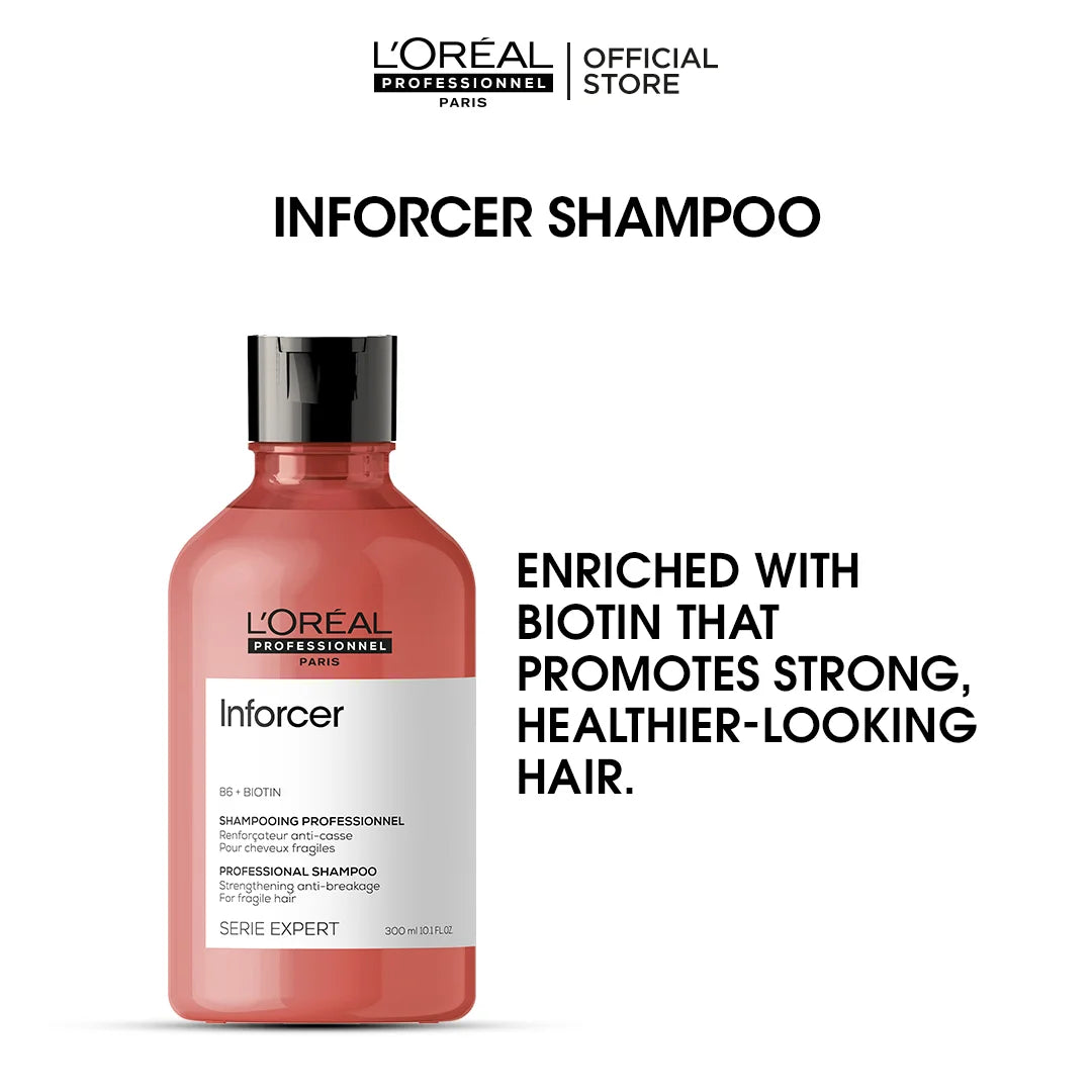 Loreal Professionnel Serie Expert Inforcer Shampoo - 300ml - For Long Fragile, Breaking Hair