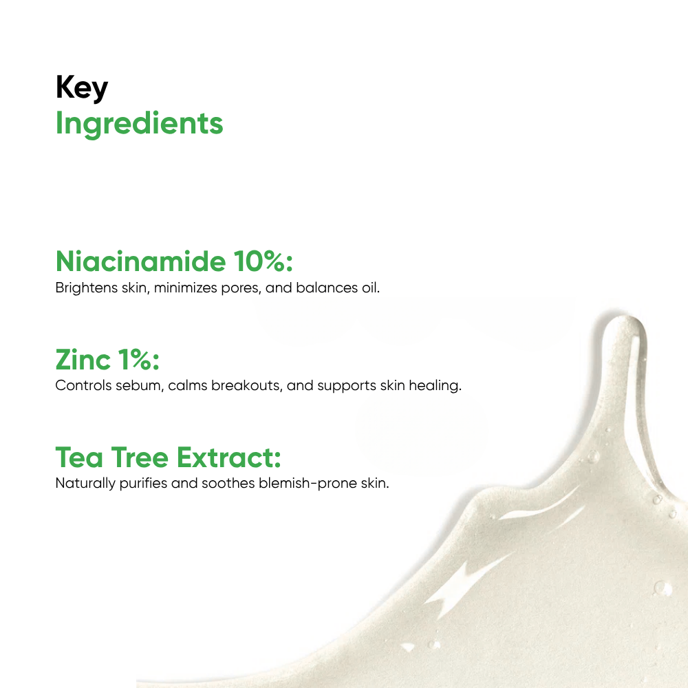 Joyful Radiance - Niacinamide 10%, Zinc 1%, Tea Tree Extract - 30ml