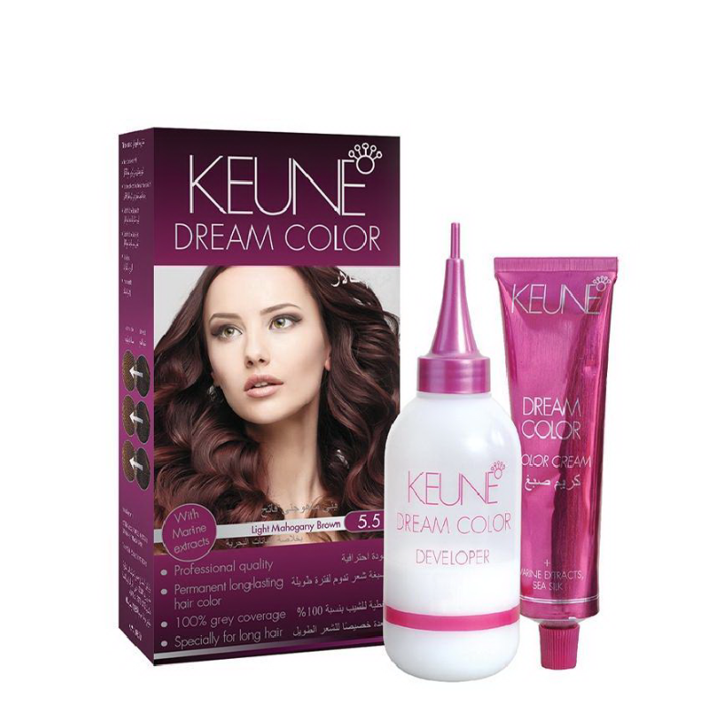 Keune Dream Color Kit Pack Shade 4.53 Medium Chestnut Brown