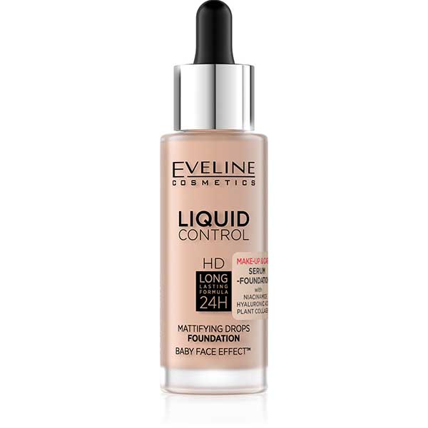 Eveline Liquid Control Foundation with Niacinamide 003 Ivory Beige