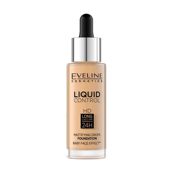 Eveline Liquid Control Mattifying Drops Foundation 32ml #016 Vanilla Beige