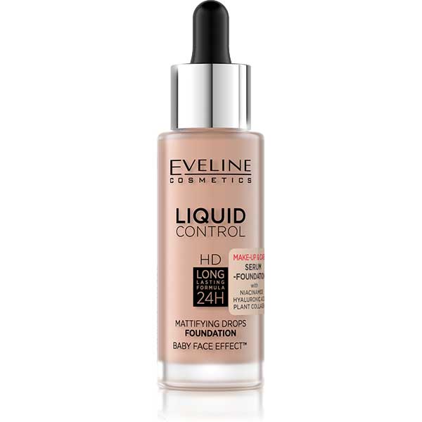 Eveline Liquid Control Foundation with Niacinamide 035 Natural Beige