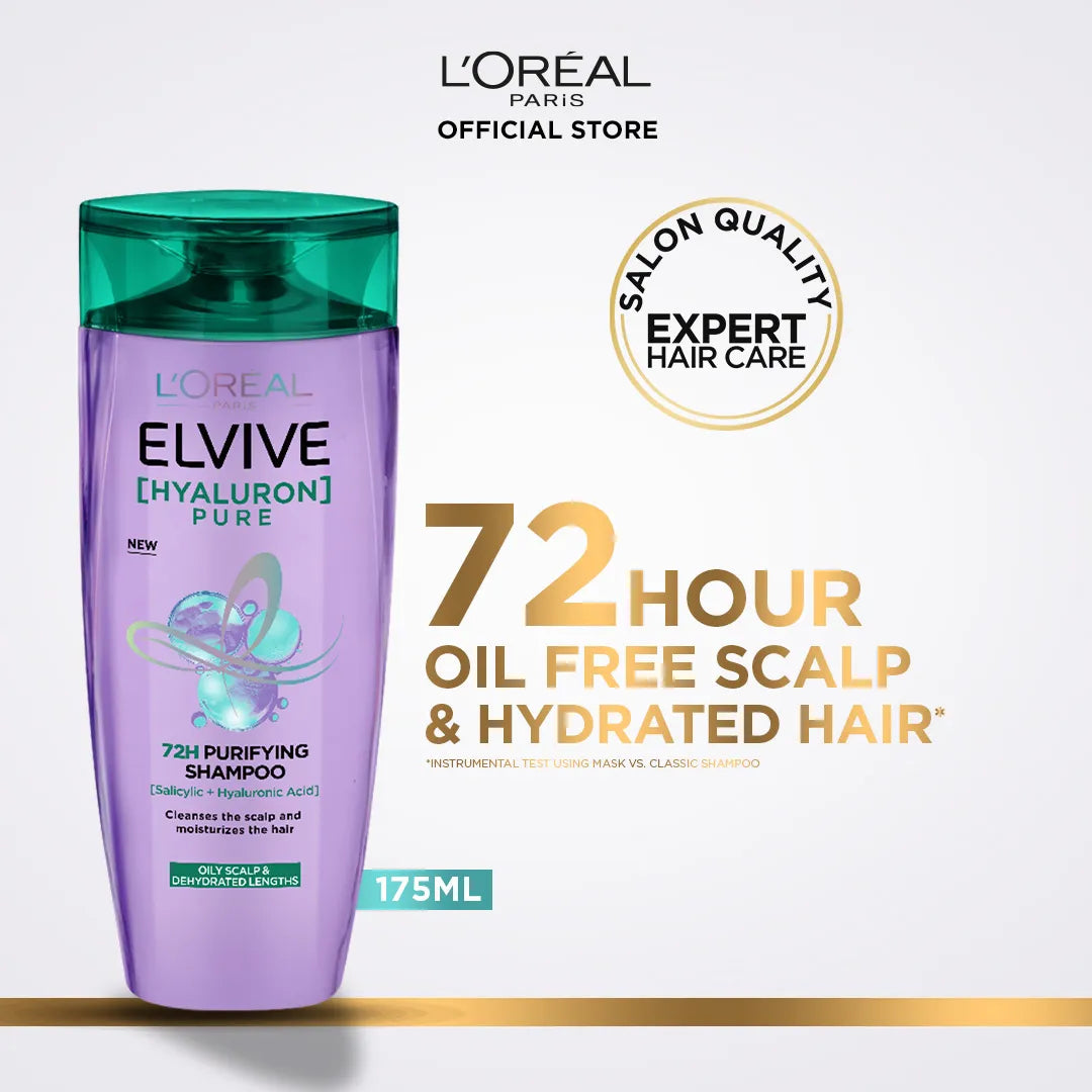 LOreal Paris Elvive Hyaluron Pure Shampoo - 175ml