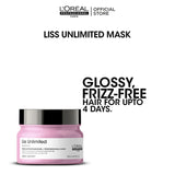 Loreal Professionnel Serie Expert Liss Unlimited Mask - 250ml - For Frizzy Hair & Straightened Hair