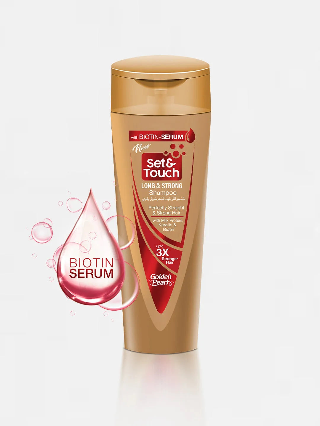 Golden Pearl Set and Touch Shampoo - Long and Strong Shampoo - 75ml