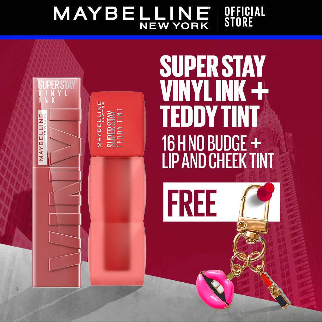 Maybelline SuperStay Vinyl Ink & Teddy Tint Bundle