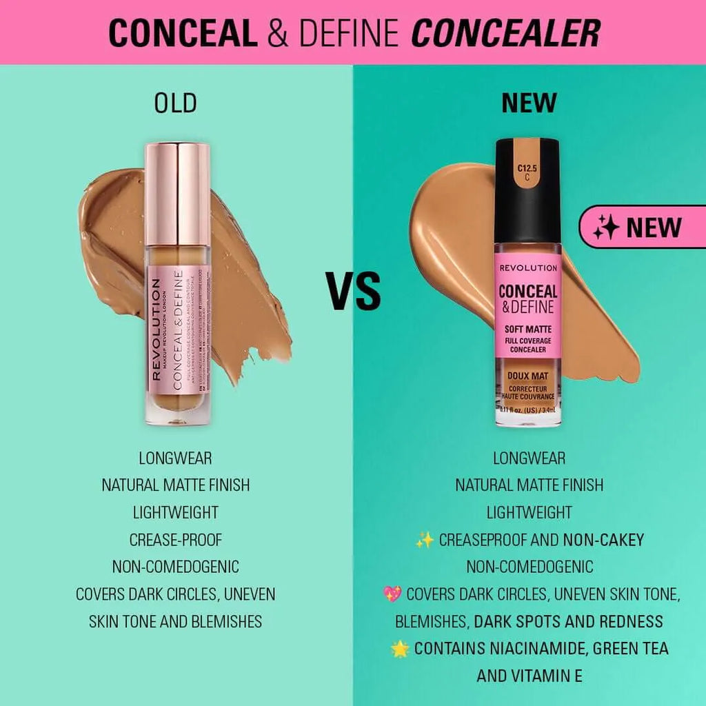 Makeup Revolution Conceal & Define Full Coverage Concealer