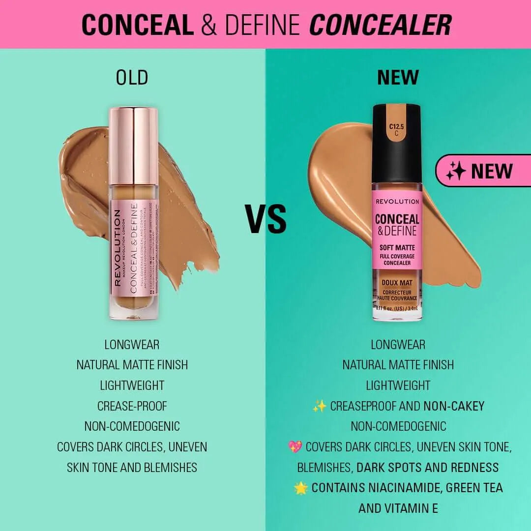 Makeup Revolution Conceal & Define Full Coverage Concealer