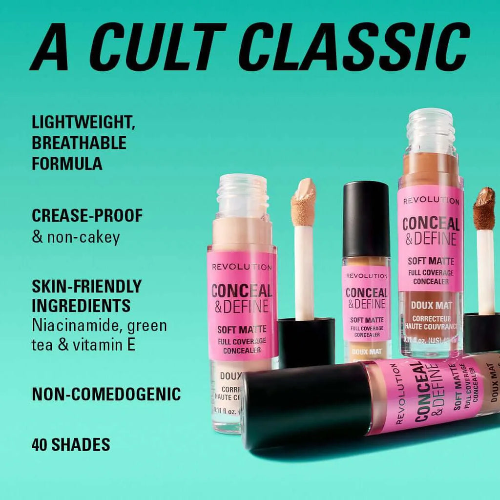 Makeup Revolution Conceal & Define Full Coverage Concealer