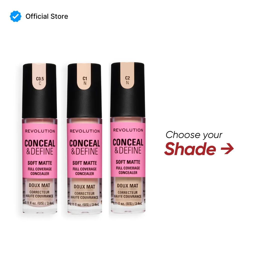 Makeup Revolution Conceal & Define Full Coverage Concealer