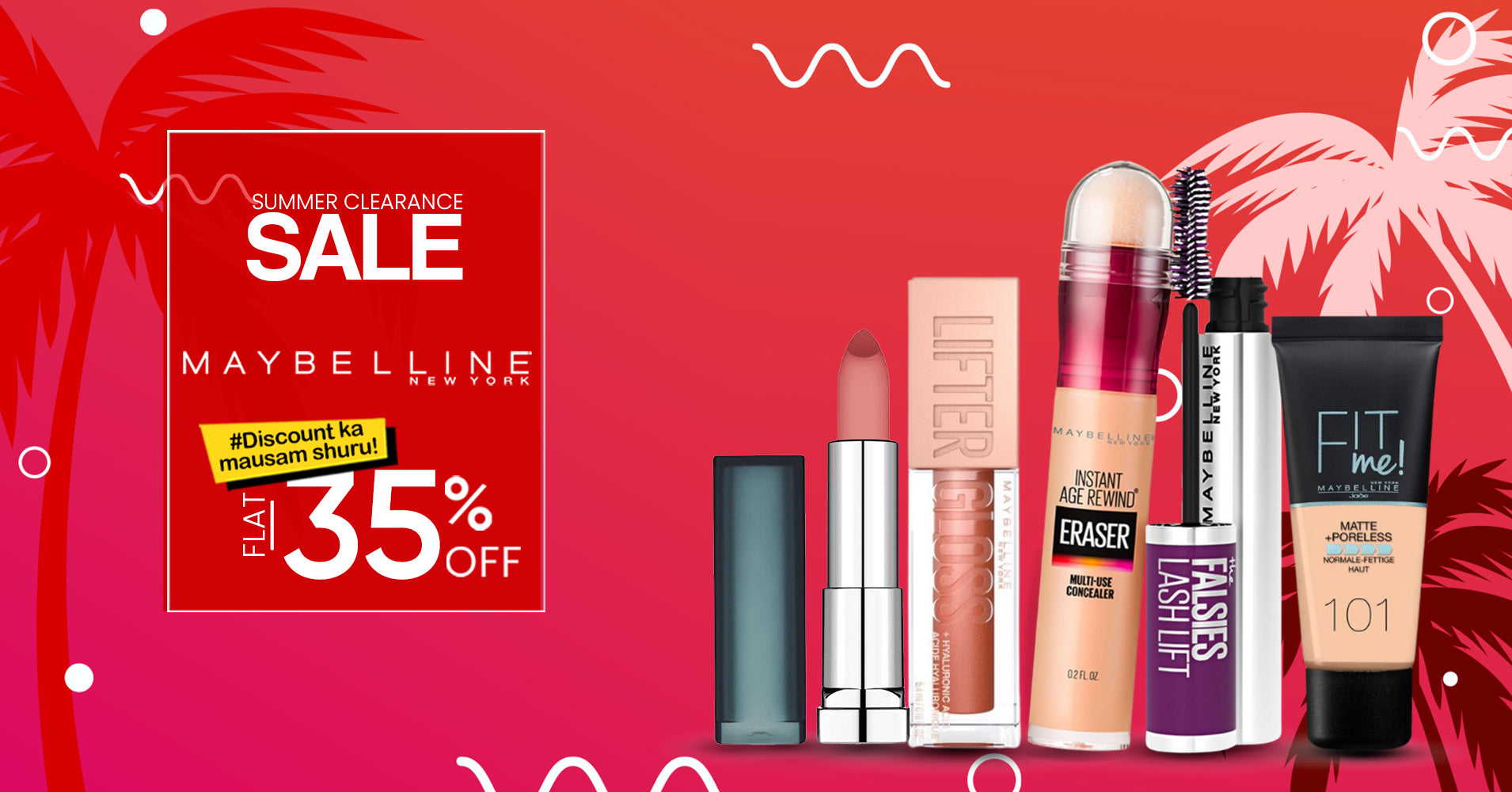 Summer Clearance Sale | Maybelline New York | Flat 35% Off