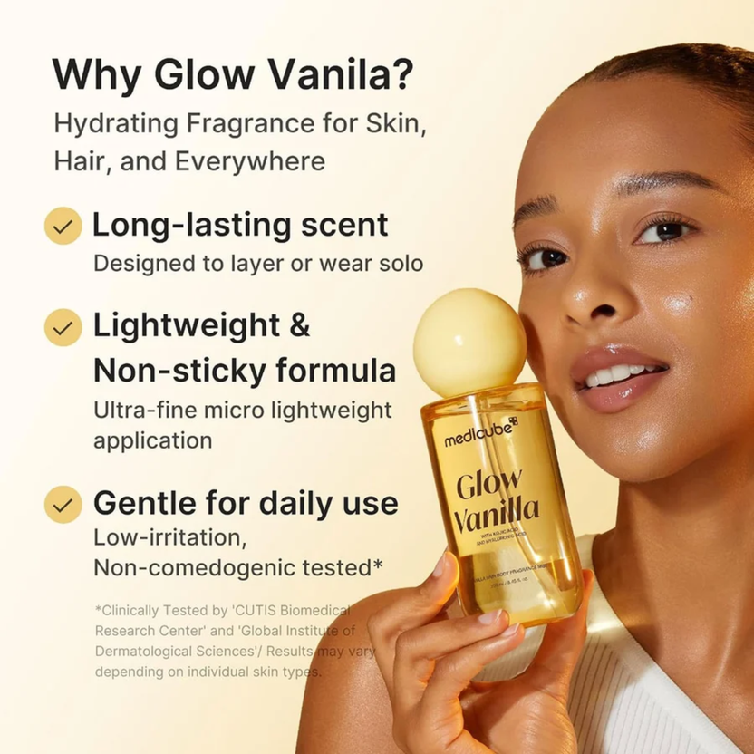 Medicube Glow Vanilla Hair & Body Fragrance Mist Unisex - 100ml