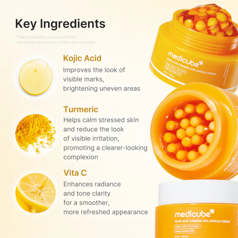 Medicube Kojic Acid Turmeric Vita Capsule Cream - 53gm