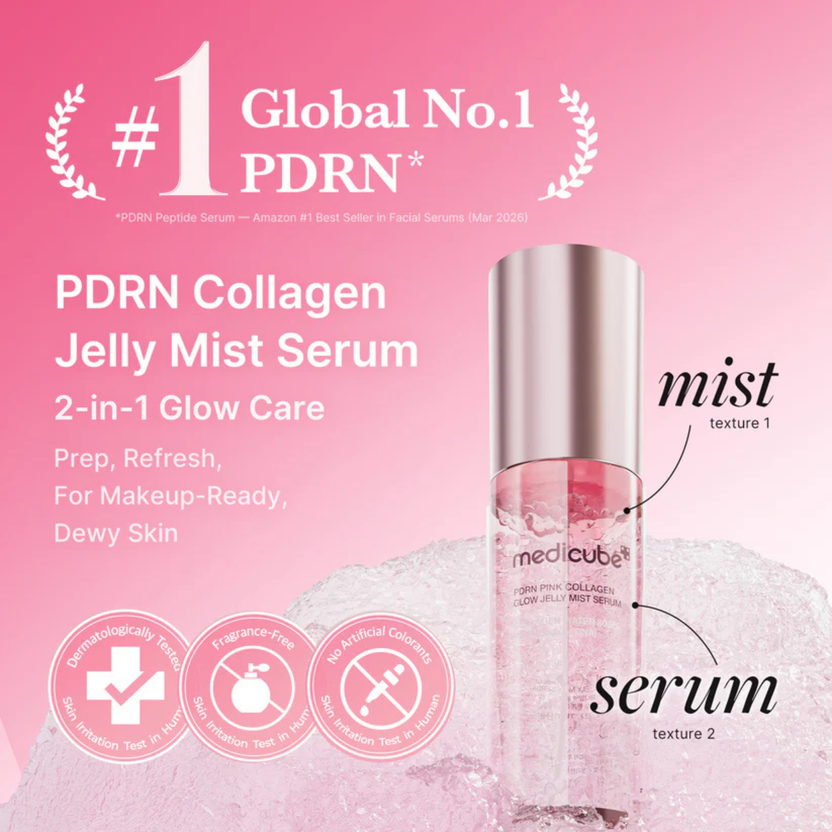 Medicube PDRN Pink Collagen Glow Jelly Mist Serum - 100ml