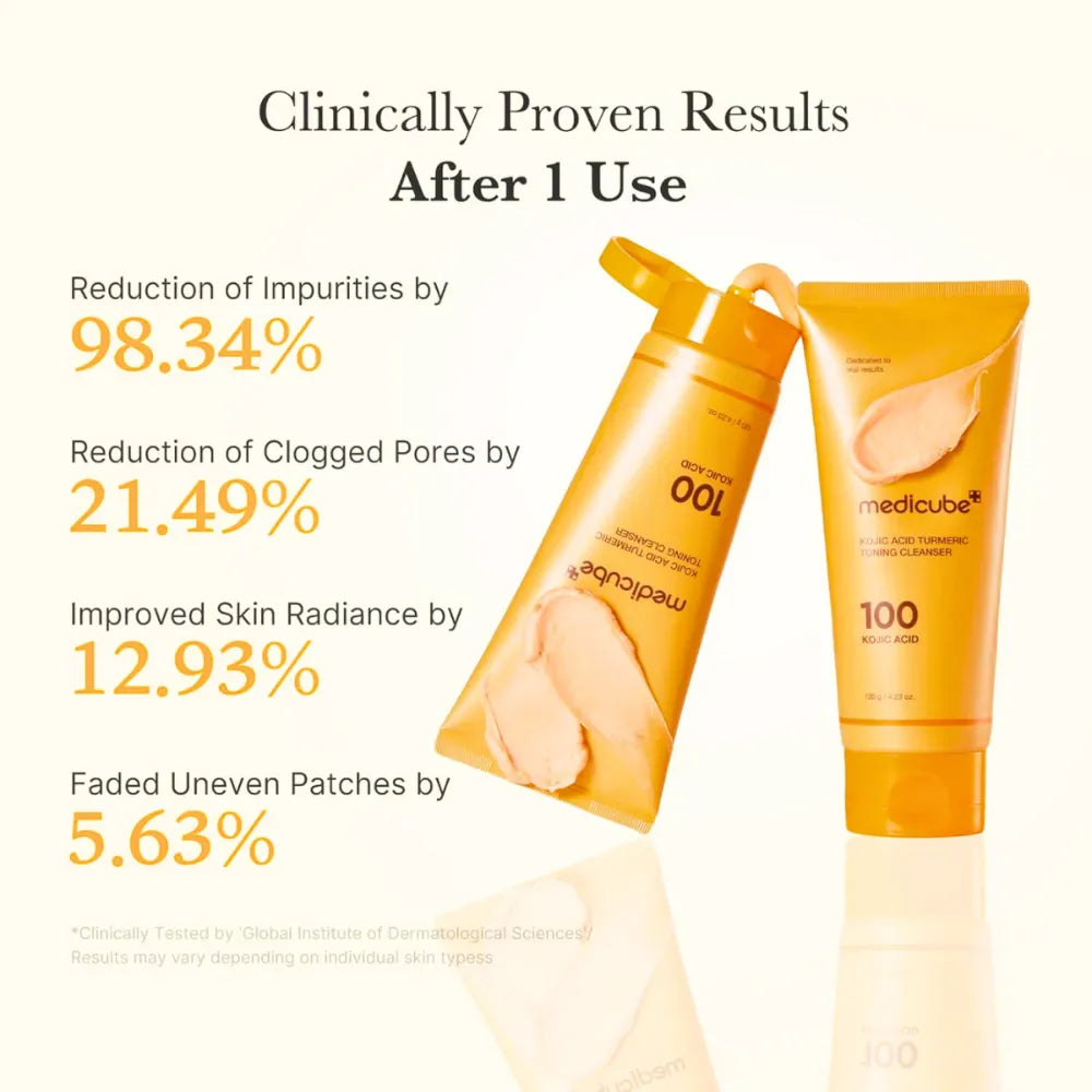 Medicube Kojic Acid Turmeric Toning Cleanser Benefits