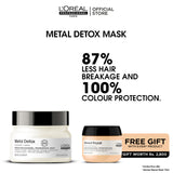 LOreal Professionnel Serie Expert Metal Detox Mask - 250ml + Free Absolut Repair Mask - 75ml