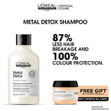 LOreal Professionnel Serie Expert Metal Detox Shampoo - 300ml + Free Absolut Repair Mask - 75ml
