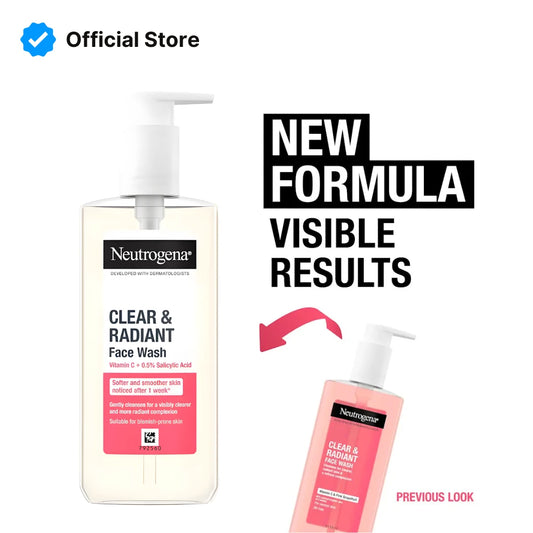 Neutrogena Fresh & Clear Pink Grapefruit Facial Wash - 200ml