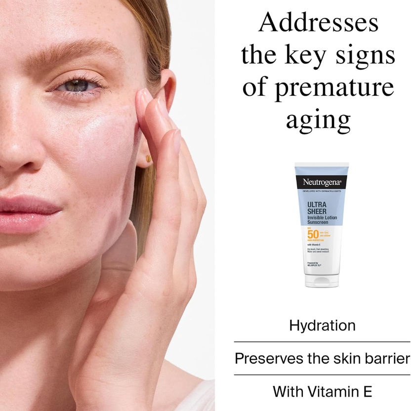 Neutrogena Ultra Sheer Invisible Lotion Sunscreen SPF - 50