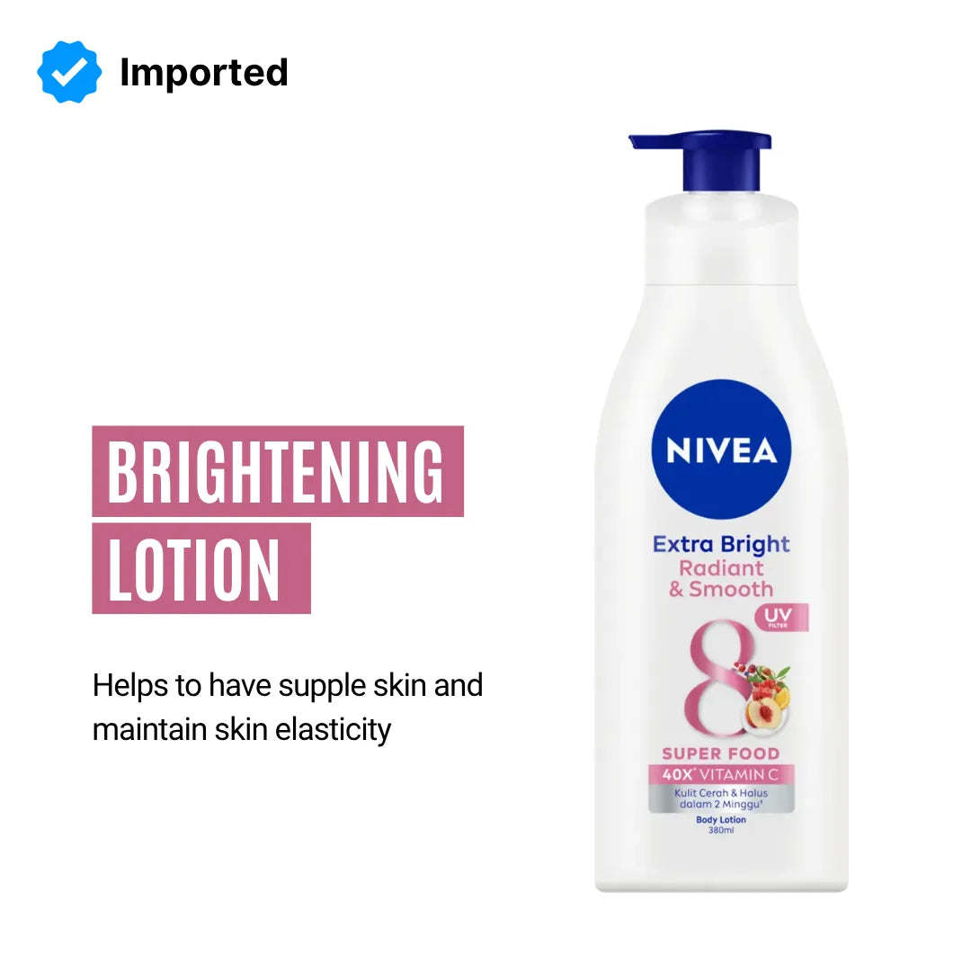 Nivea Extra Bright Radiant And Smooth Body Lotion - 380ml