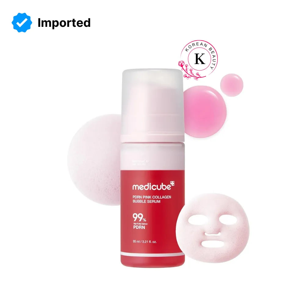 Medicube PDRN Pink Collagen Bubble Serum - 95ml