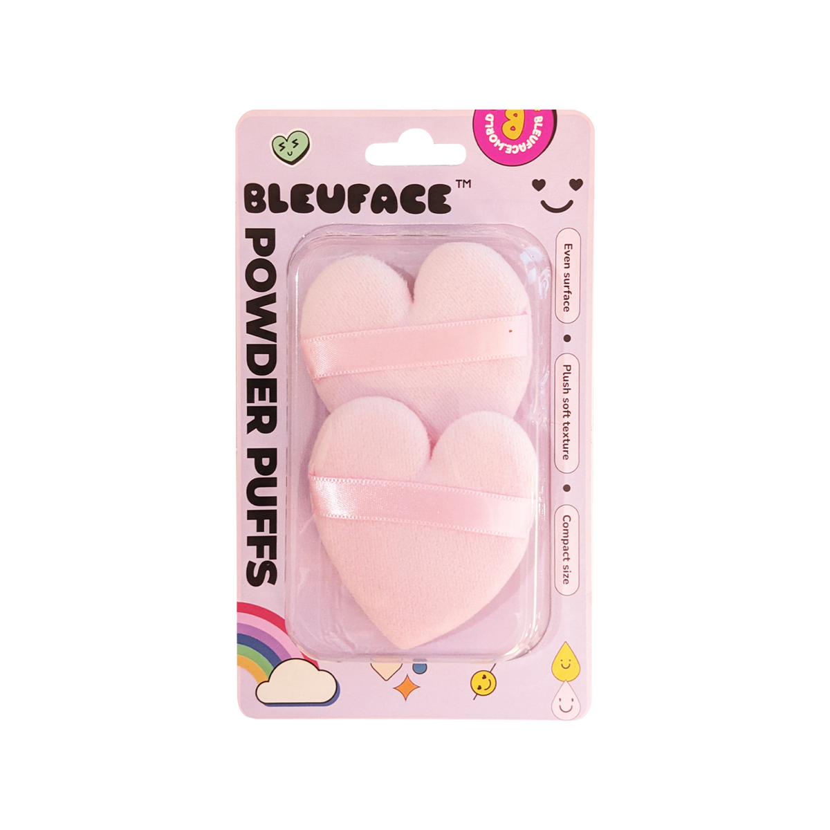 Bleuface Powder Puffs Both Heart