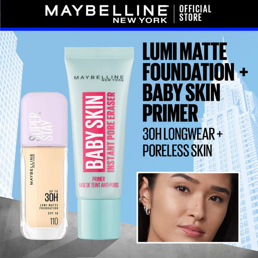 Maybelline Superstay Foundation & Primer Bundle