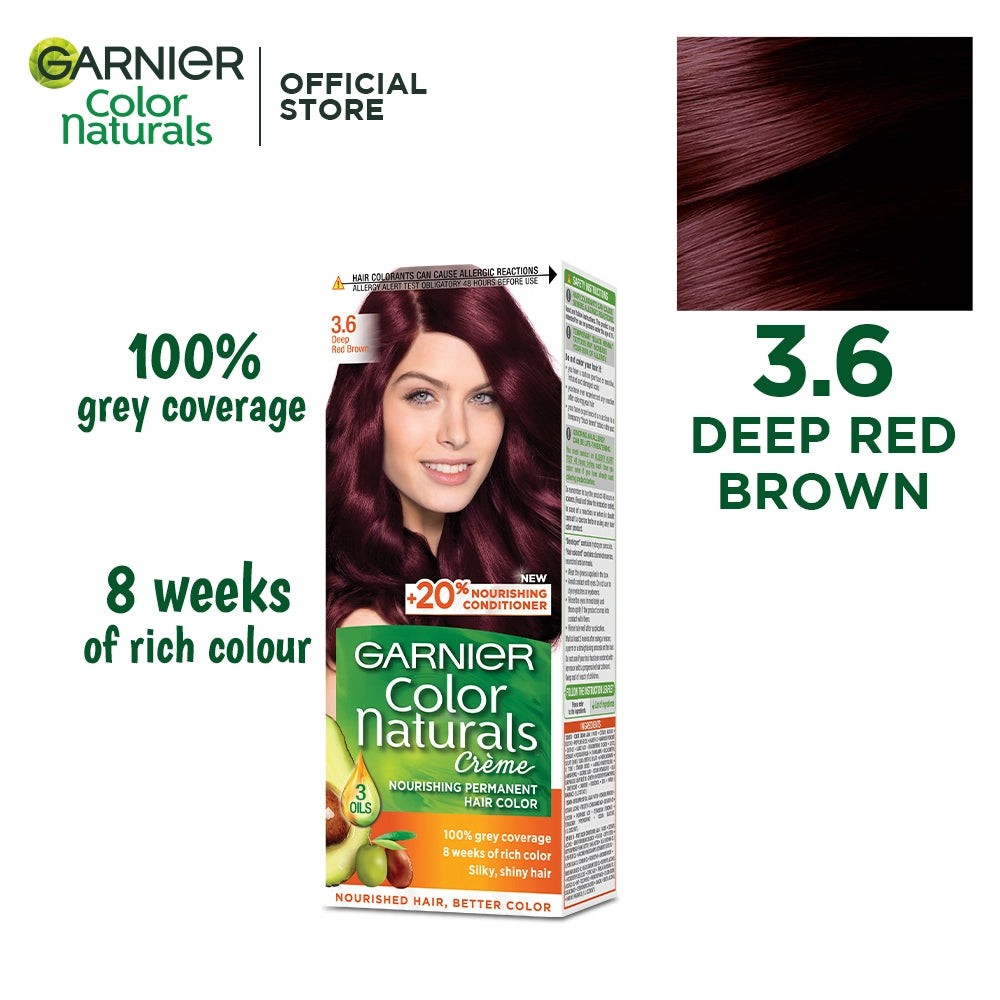 Garnier Color Naturals - 3.6 Deep Red Brown