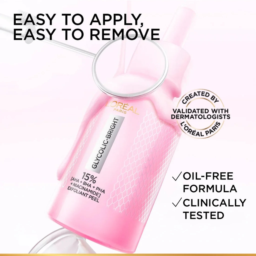 Loreal Paris Glycolic-Bright Anti-Dark Spot Exfoliant Peel -25ml