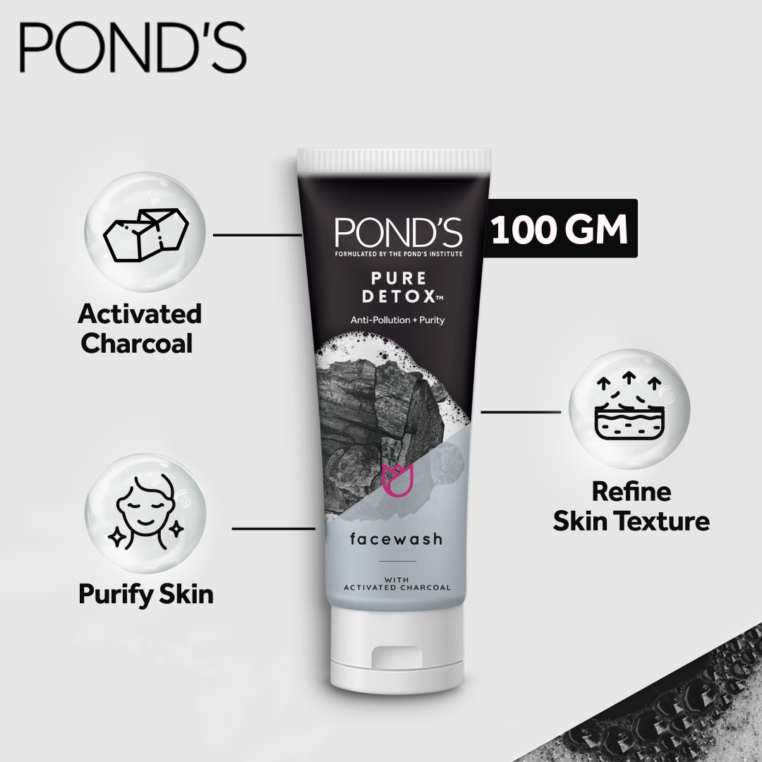 Ponds Pure Detox Face Wash - 100G