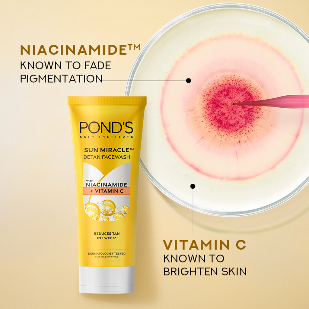 PONDS  Sun Miracle Detan Facewash 100g