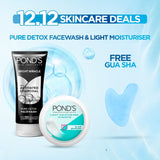 Bundle Pure Detox Facewash & Light Moisturiser and Get Free Gua Sha