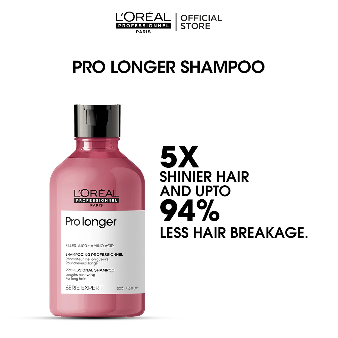 Loreal Professionnel Serie Expert Pro Longer Shampoo With Filler-A100 And Amino Acid - 300ml - For Long Hair With Thinned Ends