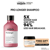 Loreal Professionnel Serie Expert Pro Longer Shampoo With Filler-A100 And Amino Acid - 300ml + Free Absolut Repair Mask - 75ml