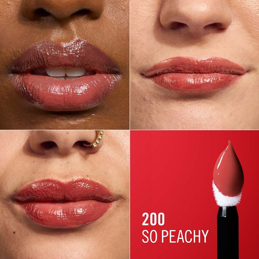 Rimmel Thrill Seeker Lip Latex Liquid Lipstick 200 So Peachy