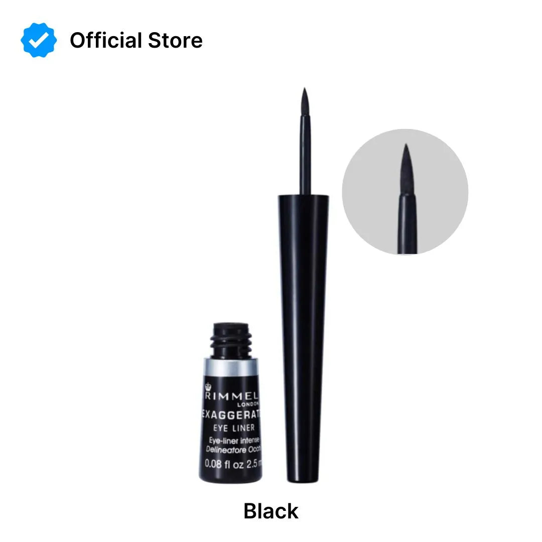 Rimmel Exaggerate Liquid Eyeliner - Black