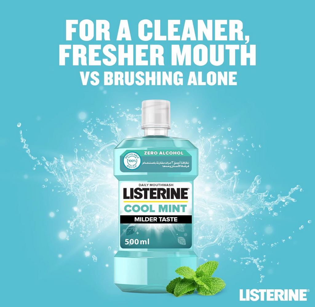 Listerine Cool Mint Milder Taste Mouthwash - 250ml