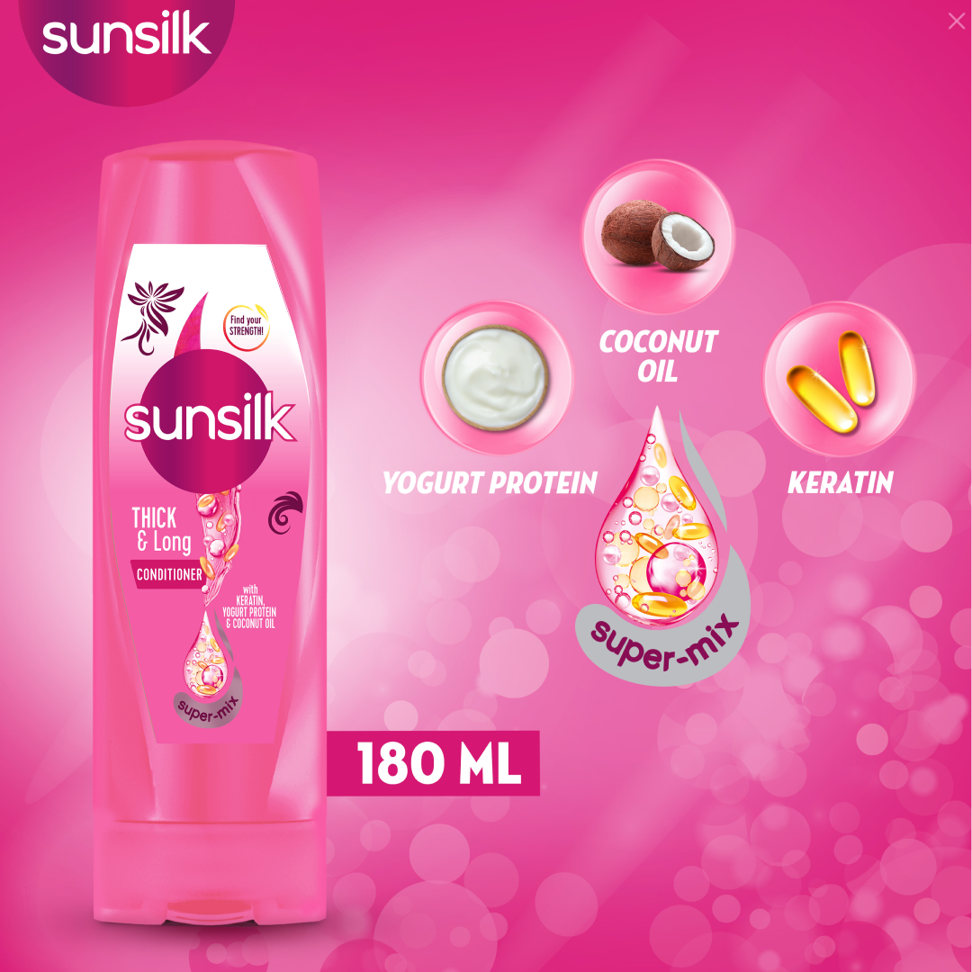 Sunsilk Thik & Long Conditioner – 180ml