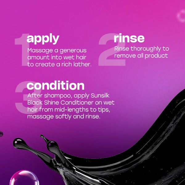 Sunsilk Black Shine Conditioner - 180ml