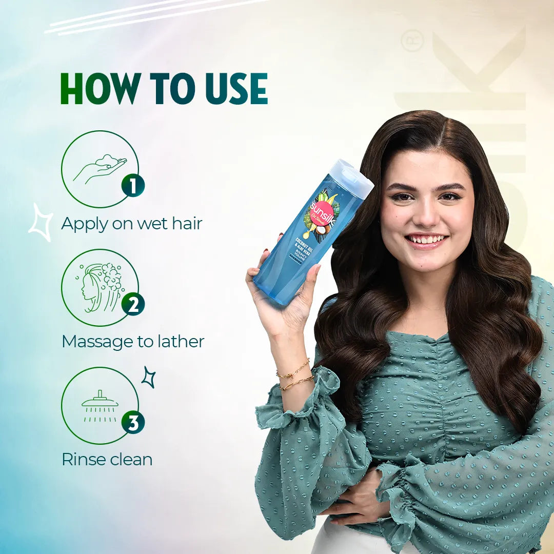 Sunsilk Coconut Oil & Aloe Shampoo - 380ml