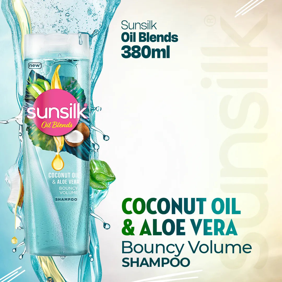 Sunsilk Coconut Oil & Aloe Shampoo - 380ml