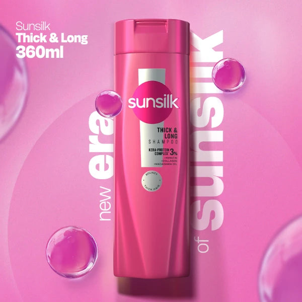 Sunsilk Thick & Long Shampoo - 360ml